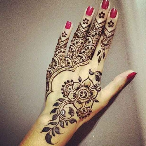 Floral Mehandi Designs 1