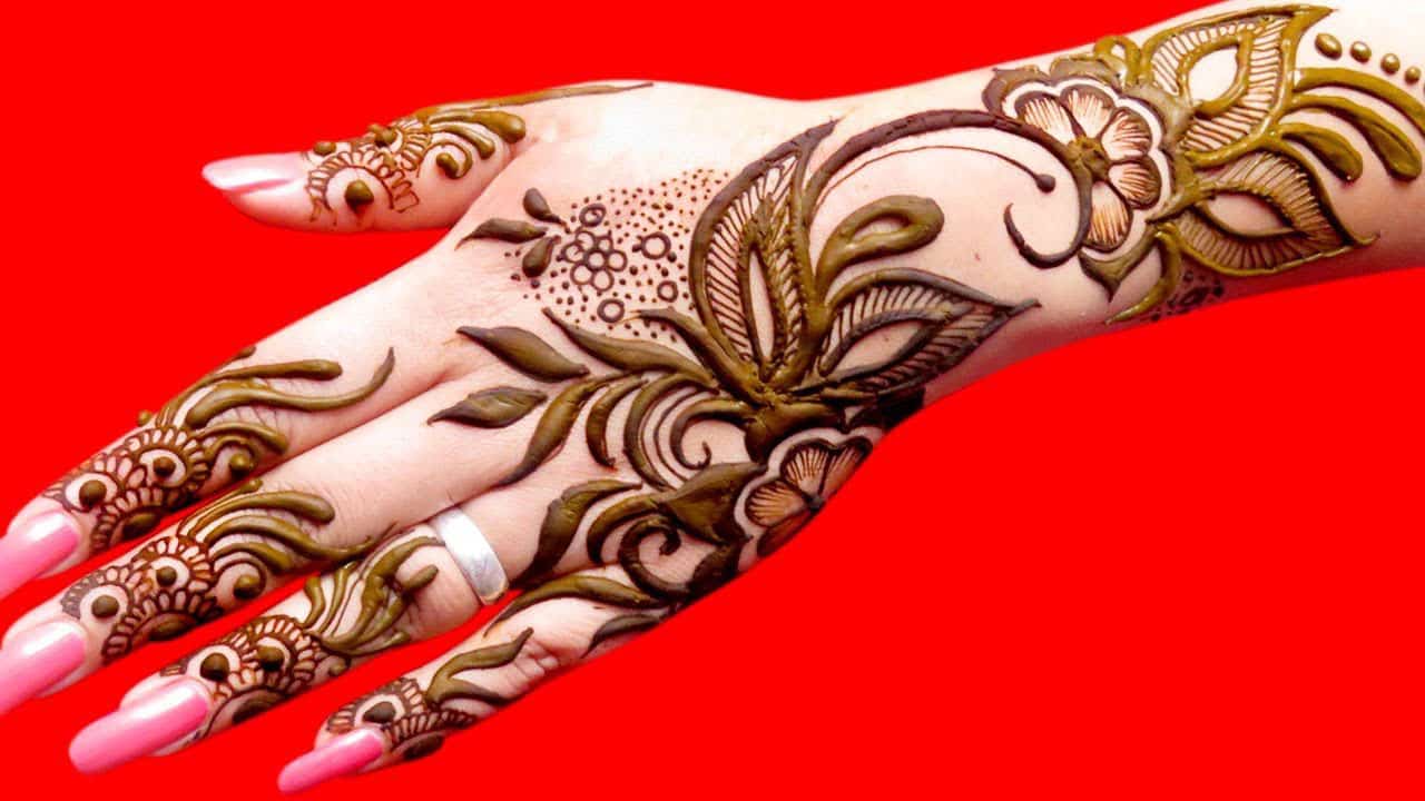 Floral Mehandi Designs 2