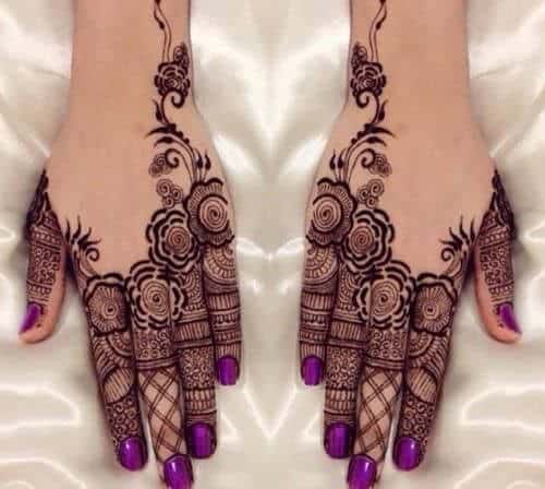 Floral Mehandi Designs 4