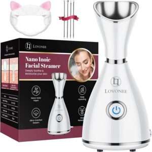 Facial Steamer - LOVONEE Face Steamer for Facial Deep Cleaning Home Facial Spa 