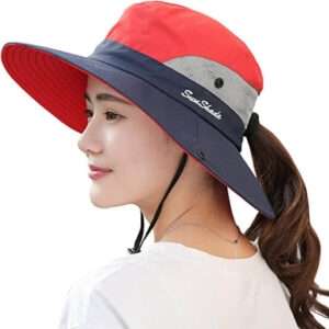 Muryobao Women's Ponytail Sun Hat 